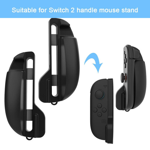 Black Switch 2 Charging Grip Stand, Compatible with Nintendo Switch 2 – Charge & play simultaneously with Joy-Con left/right controllers 1