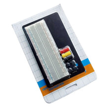 Breadboard Senza Saldatura Scheda di Test Senza Saldatura Banco per Esperimenti ZY-201 MB102 Breadboard da 830 Fori con Piastra Inferiore