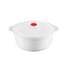Bokon 3-Piece Microwave Bowls with Lids – Assorted Sizes, Handle, Storage & Soup/Noodle Use – Compatible with Microwaves