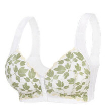 Daisy Bras For Women Comfy Convenient Front Closure Bras Full Support No Underwire Bras White 52C