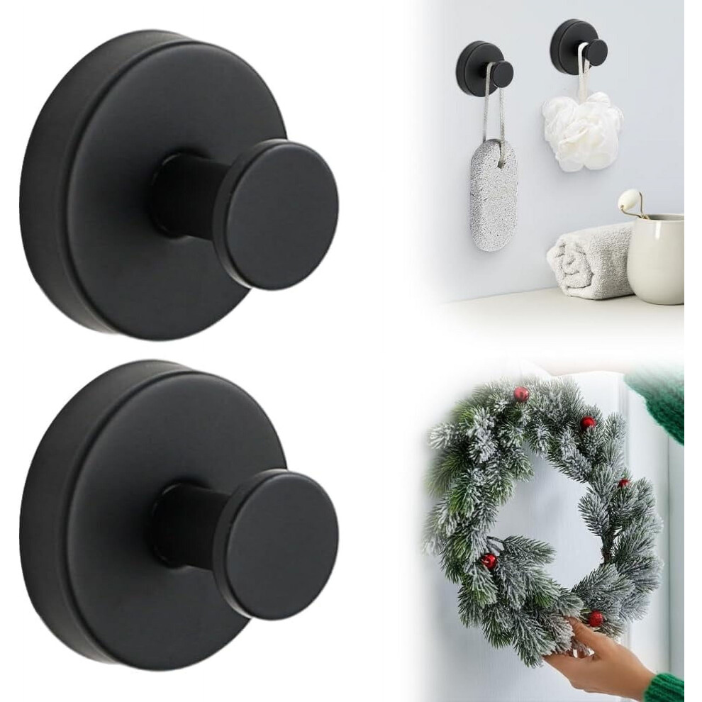 Upgraded Suction Cup Hooks For Door Wreaths, Compatible With Glass Window, Shower, Towel & Bathroom Â Halloween/Christmas 9426043874094
