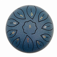 Round Steel Tongue Drum 11 Notes with Carry Bag