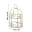 2 PCS Small Bird Cages for Parakeets Round Feeder Lightweight 2