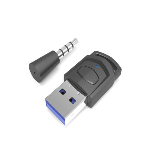 Wireless Adapter for PC PS4 Controllers Bluetooth 5.0 Compact Portable 10m Range Auto Connect Plug and Play Low Latency 2