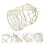 2 PCS Small Bird Cages for Parakeets Round Feeder Lightweight 8