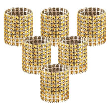 100pcs Napkin Rings, Gold Napkin Rings Buckles for Table Decorations, Wedding, Dinner,Party, DIY