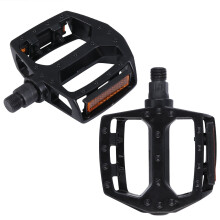 2pcs Aluminium Alloy Pedals Hollow out Mountain Bike Pedals Accessories (Black)