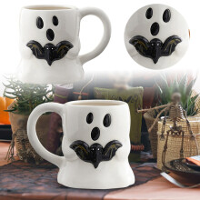 Halloween Ceramic Coffee Mug, 450ml, Spooky Design – Funny Tea Cup for Party, Office Exchange & Fall Decor