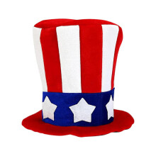 Patriotic Star Hat Tree Topper, Uncle Sam Hat, 4th of July Independence Day Party Supplies, Wear-Resistant