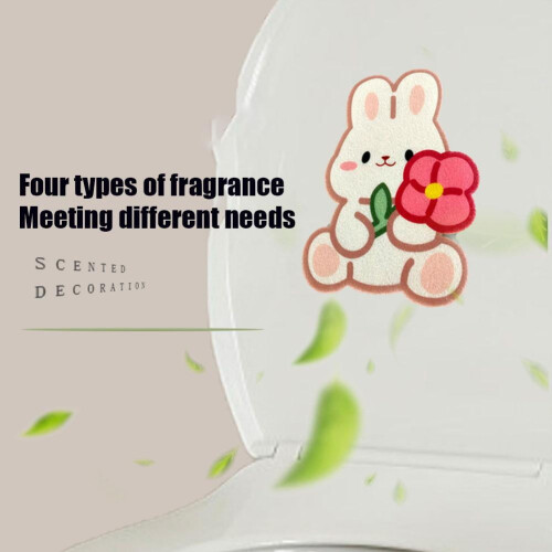 Cartoon toilet deodorizing sticker 1 piece 1