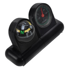 Car Auto Compass and Thermometer Plastic 1Pack