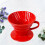 Manual Filter Coffee Maker Ceramic Coffeepot Red 1Pcs for Coffee Lovers 3