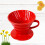 Manual Filter Coffee Maker Ceramic Coffeepot Red 1Pcs for Coffee Lovers 6