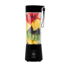 Portable USB C Rechargeable Food - Mini Travel Smoothie Maker with Self Cleaning Feature and Stainless Steel Design