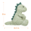 Dinossauro de pelúcia de veludo cotelê, tamanho P, para crianças, 20 cm (7,9 polegadas). 4