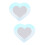 Wall Mirror Set Rustic Heart Shape 2 pcs 6