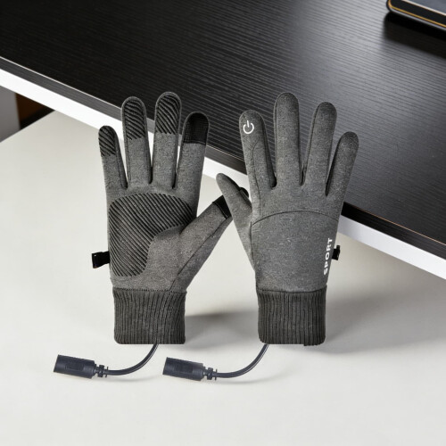 Gants chauffants à température réglable, alimentés par USB