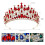Rhinestone glass tiara, queen's crown 4