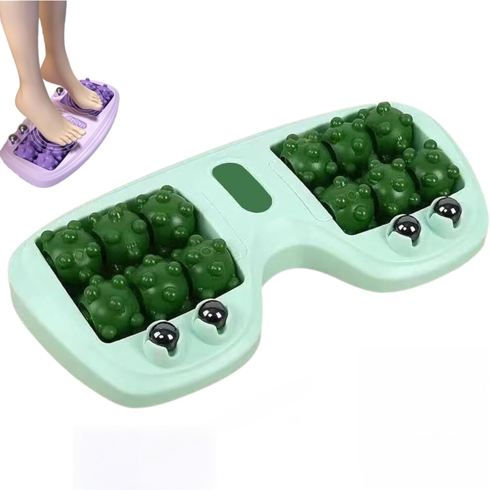 Portable 3-in-1 Dual Foot Massage Roller for Plantar Fasciitis Relief, Acupressure & Circulation â Compatible with All Feet