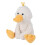 Pato de pelúcia de veludo cotelê branco para crianças, 23 cm (9,1 polegadas) 3