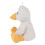 Pato de pelúcia de veludo cotelê branco para crianças, 23 cm (9,1 polegadas) 4
