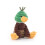 Pelúcia de pato-real de veludo cotelê para crianças, 18 cm (7 polegadas) 2
