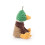 Pelúcia de pato-real de veludo cotelê para crianças, 18 cm (7 polegadas) 3
