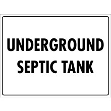 Underground Septic Tank Metal Sign Caution Danger Safety Security Warning Notice Signs Size: 8 x 12 inch