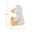 Pato de pelúcia de veludo cotelê branco para crianças, 23 cm (9,1 polegadas) 6