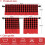 Buffalo Check Curtain Set Black Red Plaid 3 pcs 4
