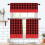 Buffalo Check Curtain Set Black Red Plaid 3 pcs 5
