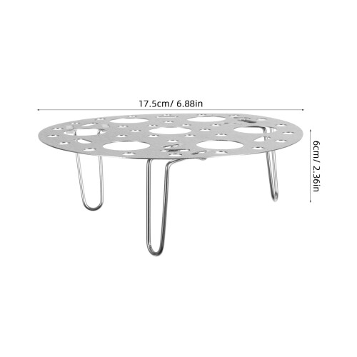 Pretyzoom Stackable Egg Steamer Rack Stainless Steel Preserving Texture Home Use 1Pcs 1