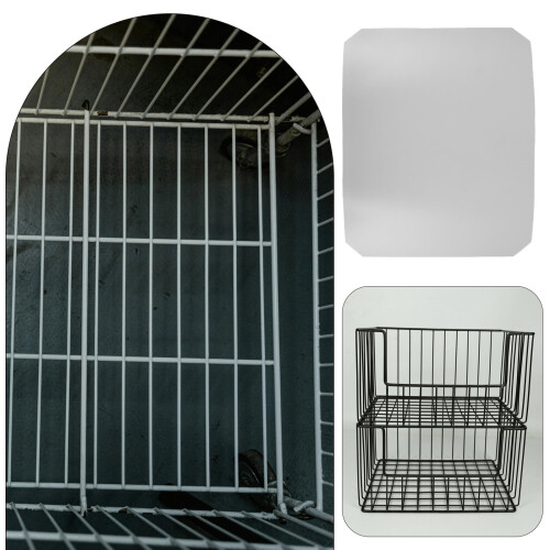Waterproof 1Pcs Plastic Shelf Liner for Wire Shelving System in Silver 2