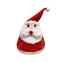 Interactive Plush Santa Hat with Music, Singing, Dancing & Swinging – Compatible with Xmas Party Supplies & Gifts
