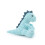 Dinossauro de pelúcia azul-celeste em veludo cotelê, 20 cm (7,9 polegadas), ideal para crianças. 3