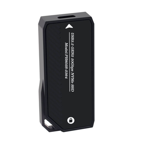 M.2 NVMe SSD Enclosure 20Gbps USB 3.0 Type C PCIe External Case USB3 M2 Storage Box Cover Solid State Hard Drive Disk,B