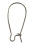Brass Kidney Earring Hooks for Jewelry Making 50 pcs 4