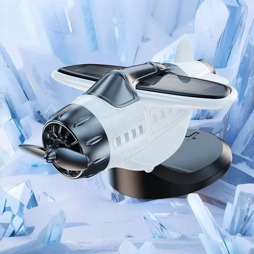 Car Dashboard Drifting Rotating Airplane Ornament, Drifting Solar Rotating Airplane Ornaments For Car Interior Dashboard Accessories Gifts(White) White 9426043945978
