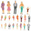 26 Pcs Doll House Decor Decorative People Models 4