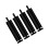 Black Adjustable Sofa Feet 20cm 4 Pcs 3