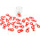 26 τεμάχια ποτήρια αναγνώρισης αλλαντικών, γαρνιτούρα κρασιού για κοκτέιλ κόκκινο 7