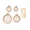 Mini Embroidery Hoops Needlework Frames, Assorted Colors, 5 Pieces for Cross and Craft Projects 5