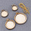 Mini Embroidery Hoops Needlework Frames, Assorted Colors, 5 Pieces for Cross and Craft Projects 8