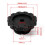 Steering Wheel Adapter Plate for PXN Lester V10 Red 3