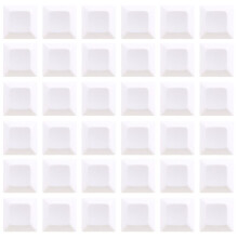 37 PCS PBT Keycap DSA 1U Keycaps for MX Custom Keycap Set for Gaming Mechanical Keyboard Keybord ,White