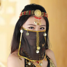 (Black) Sexy Tribal Veil Mask - Halloween Dance Accessory