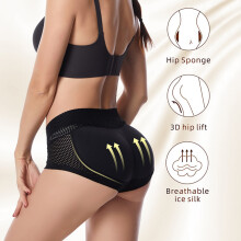(Black, M) Slip Rembourré Femme : Confort & Forme