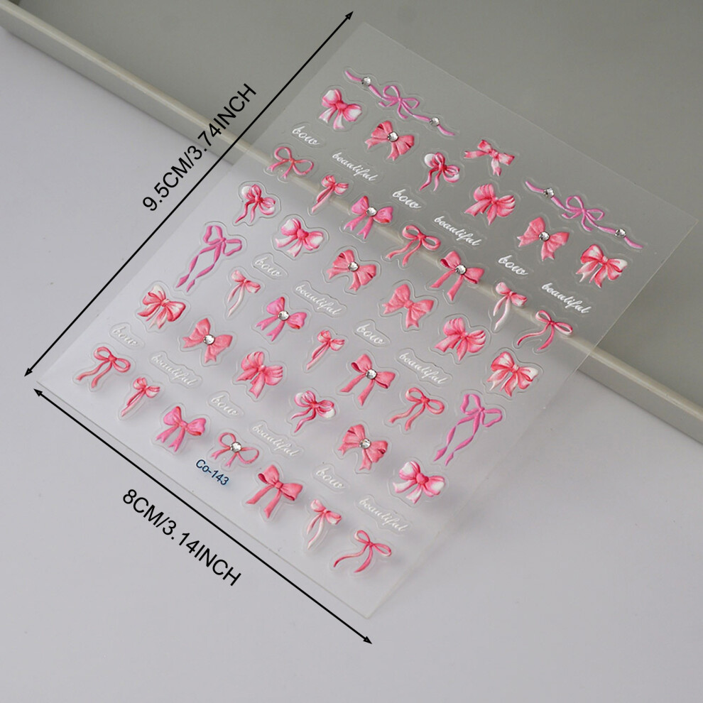 Dachuang Beauty Bowknot Nail Stickers For Parties & Daily Use