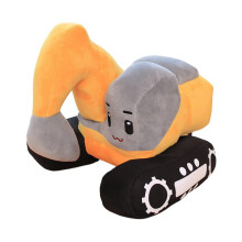 Doll Excavator Toy With Cuddly Pillow Design, Ideal Birthday Surprise