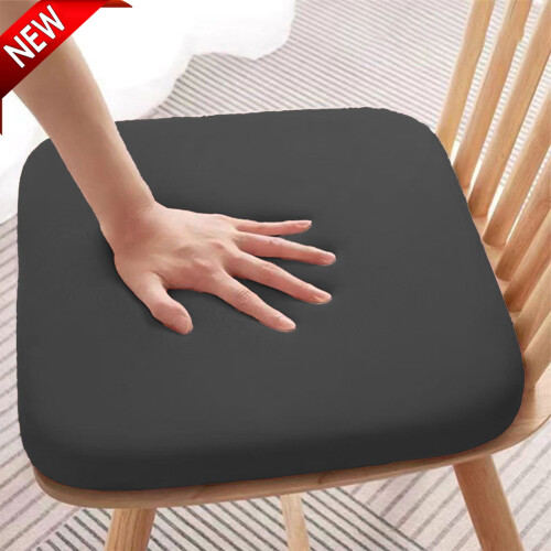 Cuscino per sedia da cucina e da ufficio, nero, 15,75x